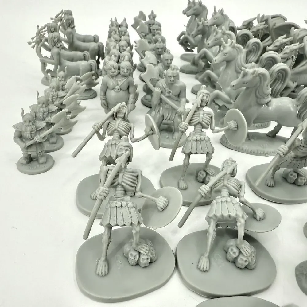 Lot Of 80 Wicked Duels Fantasy Creatures Wizards Ogres Fairies Plastic Figures